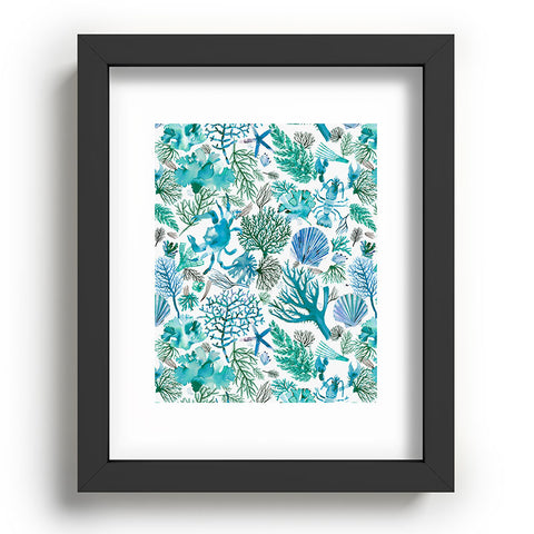 Ninola Design Sea Ocean Corals Reef Recessed Framing Rectangle