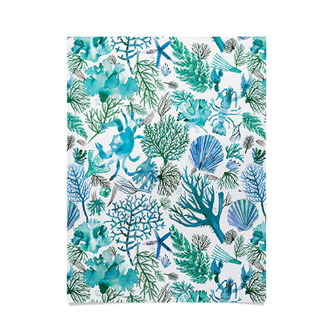 Ninola Design Sea Ocean Corals Reef Poster