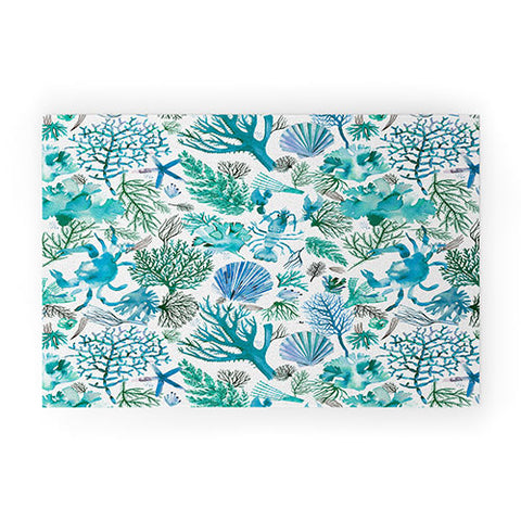 Ninola Design Sea Ocean Corals Reef Welcome Mat