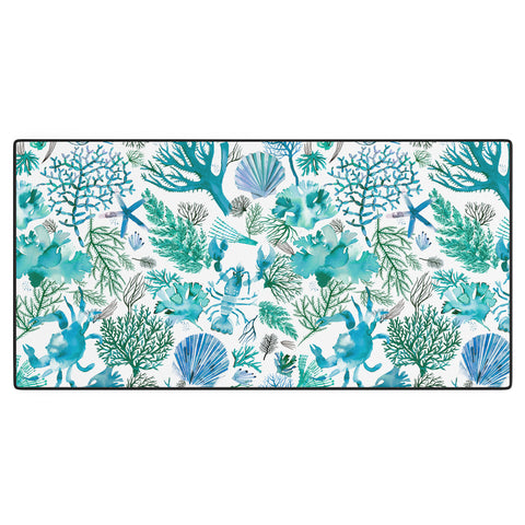 Ninola Design Sea Ocean Corals Reef Desk Mat