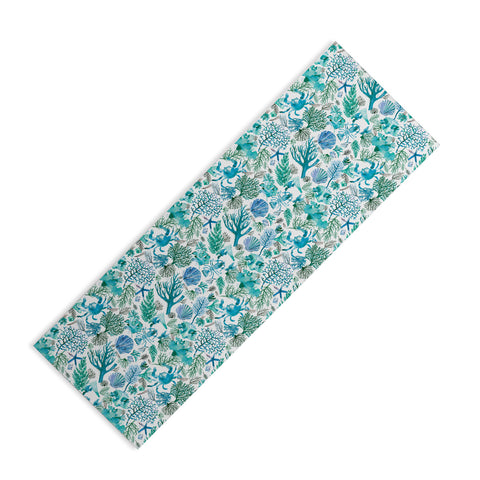 Ninola Design Sea Ocean Corals Reef Yoga Mat