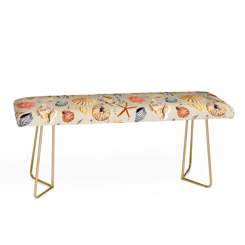 Ninola Design Sea shells Sand beige Bench