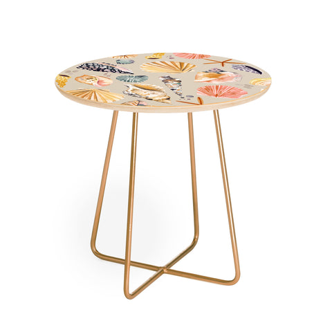 Ninola Design Sea shells Sand beige Round Side Table