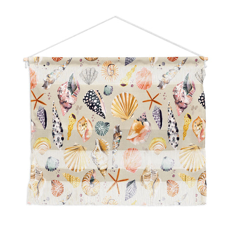 Ninola Design Sea shells Sand beige Wall Hanging Landscape