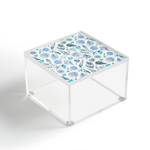 Ninola Design Sea shells Soft blue Acrylic Box