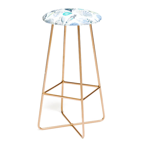 Ninola Design Sea shells Soft blue Bar Stool
