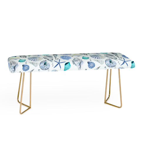 Ninola Design Sea shells Soft blue Bench