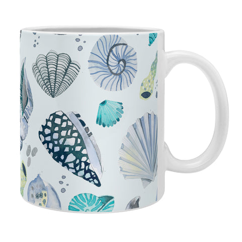 Ninola Design Sea shells Soft blue Coffee Mug