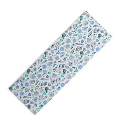 Ninola Design Sea shells Soft blue Yoga Mat