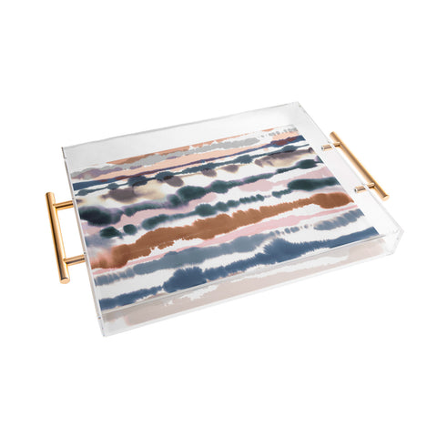 Ninola Design Soft desert dunes Blue Acrylic Tray