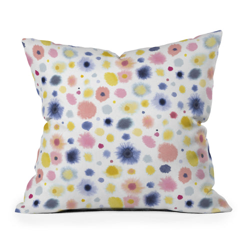 Ninola Design Soft dots pastel Outdoor Throw Pillow