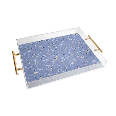Ninola Design Soft Flowers Acrylic Tray