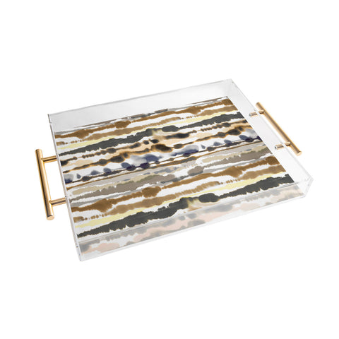 Ninola Design Soft lines sand gold Acrylic Tray