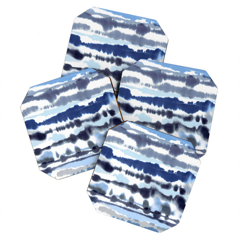 Ninola Design Soft relaxing lines blue Coaster Set