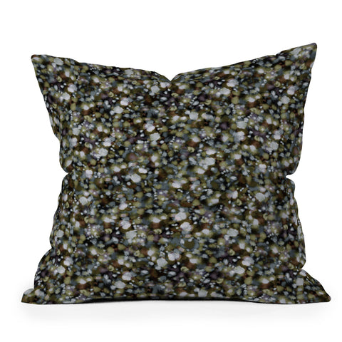 Ninola Design Soft Watercolor Spots Camo Outdoor Throw Pillow