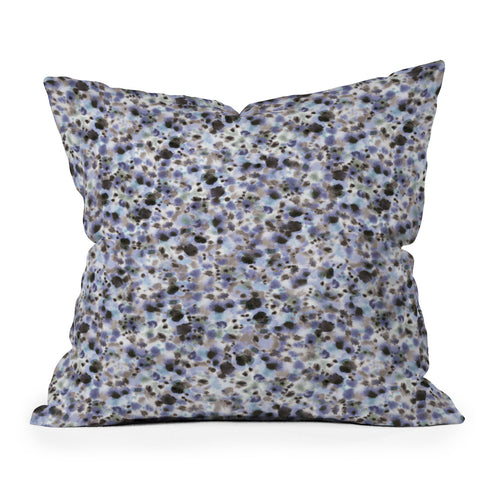 Ninola Design Soft Watercolor Spots Outdoor Throw Pillow