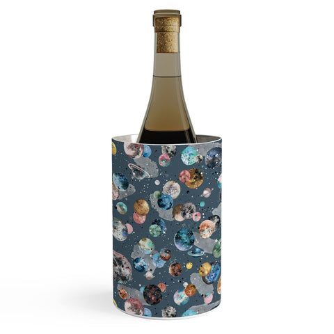 Ninola Design Space Planets Galaxy Dark Grey Wine Chiller