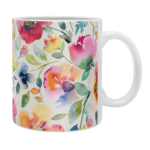 Ninola Design Spring Artistic Poppies Multicolor Coffee Mug