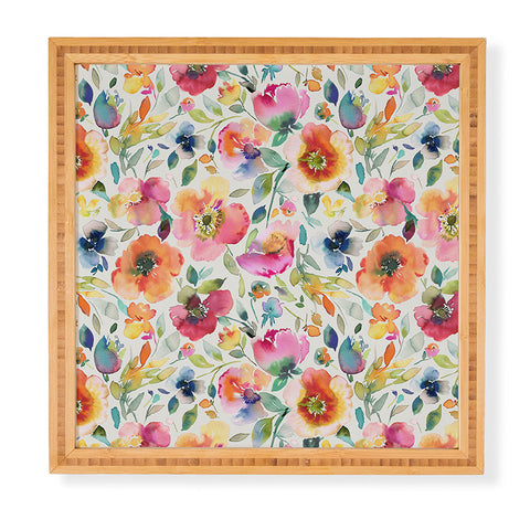 Ninola Design Spring Artistic Poppies Multicolor Framed Wall Art