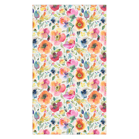 Ninola Design Spring Artistic Poppies Multicolor Tablecloth