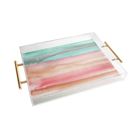 Ninola Design Summer Gradient Watercolor Acrylic Tray