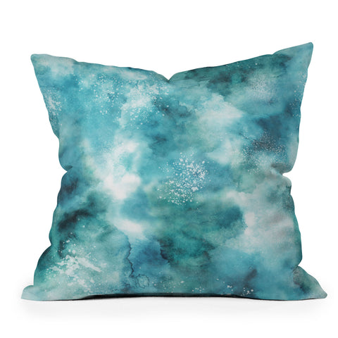 Ninola Design Summer sea water Outdoor Throw Pillow