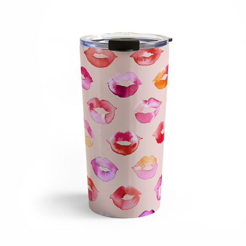 Ninola Design Sweet Pink Lips Travel Mug