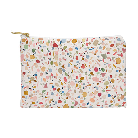 Ninola Design Terrazzo Pebbles Speckled Confetti Texture Pouch