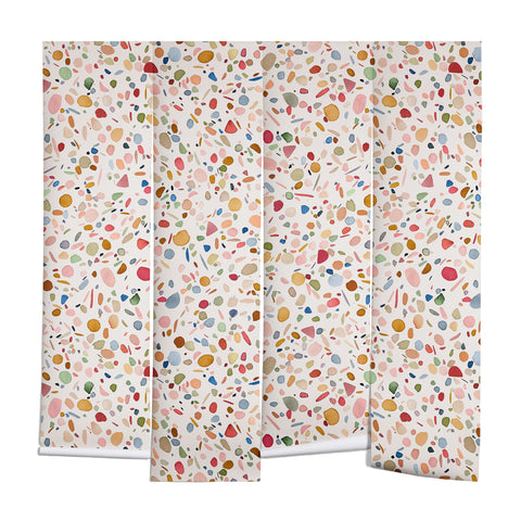 Ninola Design Terrazzo Pebbles Speckled Confetti Texture Wall Mural