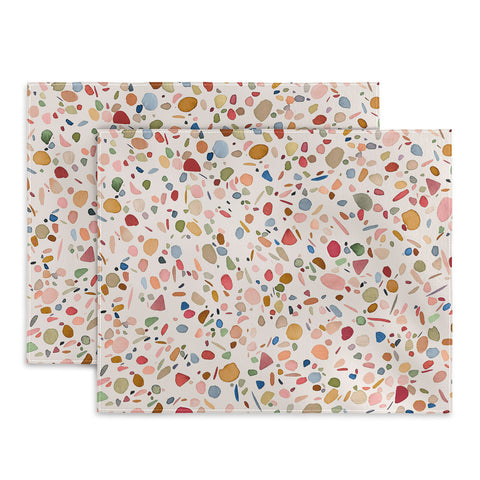 Ninola Design Terrazzo Pebbles Speckled Confetti Texture Placemat