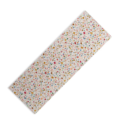 Ninola Design Terrazzo Pebbles Speckled Confetti Texture Yoga Mat