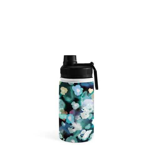 Ninola Design Textural Flowers Light Blue Water Bottle