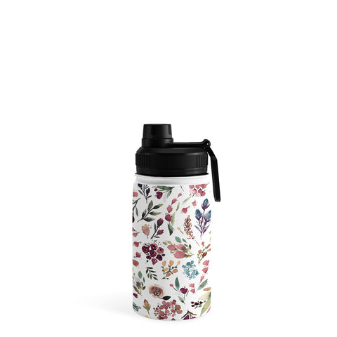 Ninola Design Tiny Flowers Perennial Pleasures Water Bottle