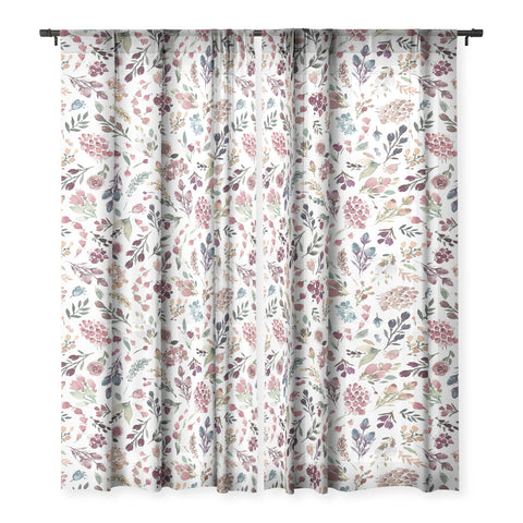 Ninola Design Tiny Flowers Perennial Pleasures Sheer Non Repeat