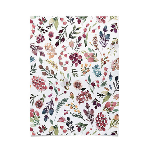 Ninola Design Tiny Flowers Perennial Pleasures Poster