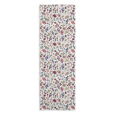 Ninola Design Tiny Flowers Perennial Pleasures Yoga Towel