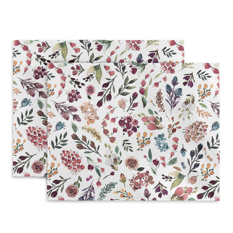 Ninola Design Tiny Flowers Perennial Pleasures Placemat