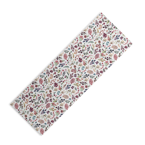 Ninola Design Tiny Flowers Perennial Pleasures Yoga Mat