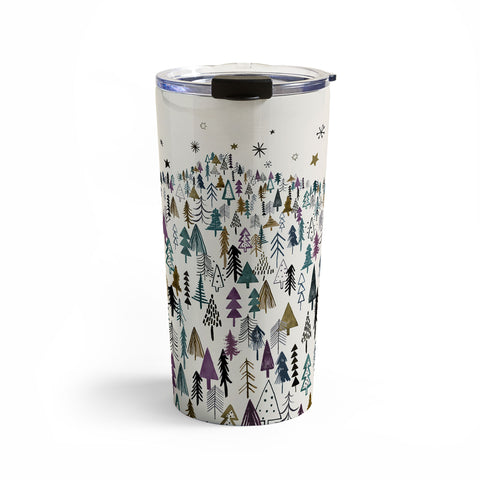 Ninola Design Trees Forest Night Travel Mug