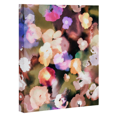 Ninola Design Watery summer flowers Art Canvas