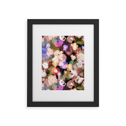 Ninola Design Watery summer flowers Framed Art Print