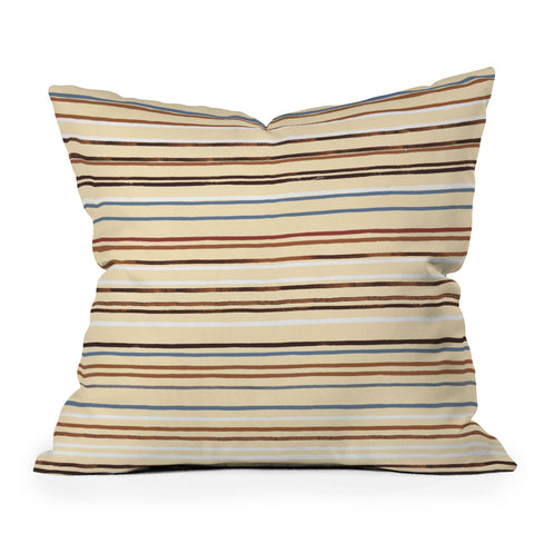 Ninola Design Western Stripes Outdoor Throw Pillow