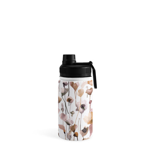 Ninola Design Wild Flowers Fall Neutral Water Bottle
