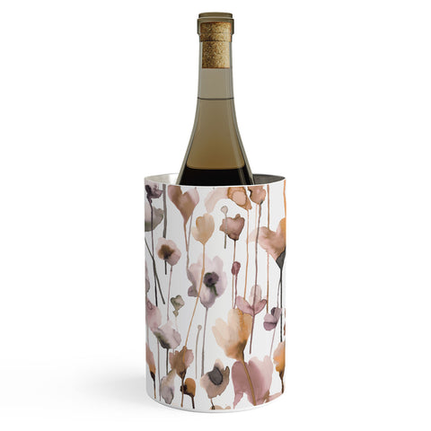 Ninola Design Wild Flowers Fall Neutral Wine Chiller