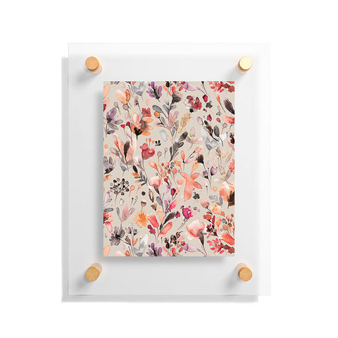 Ninola Design Wild Flowers Meadow Autumn Floating Acrylic Print