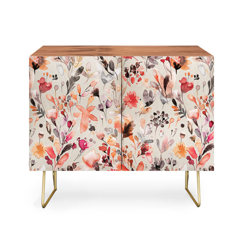 Ninola Design Wild Flowers Meadow Autumn Credenza