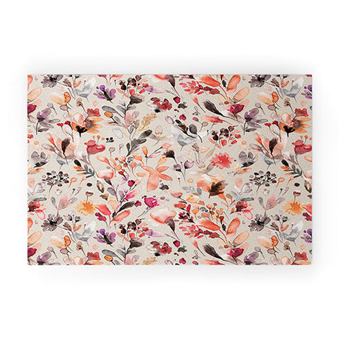 Ninola Design Wild Flowers Meadow Autumn Welcome Mat