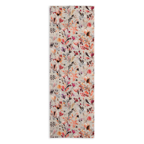 Ninola Design Wild Flowers Meadow Autumn Yoga Towel