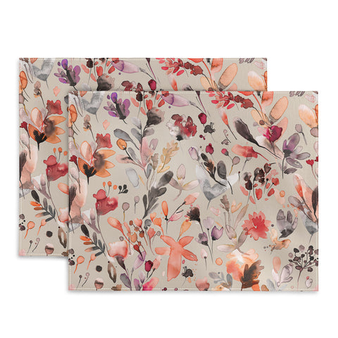 Ninola Design Wild Flowers Meadow Autumn Placemat