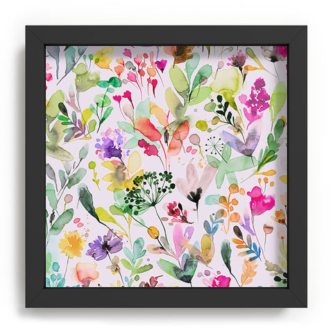 Ninola Design Wild Flowers Meadow Perennial Recessed Framing Square
